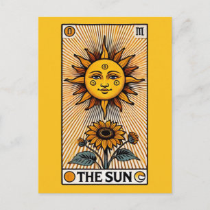 Cartão Postal A Carta do Sol do Tarot