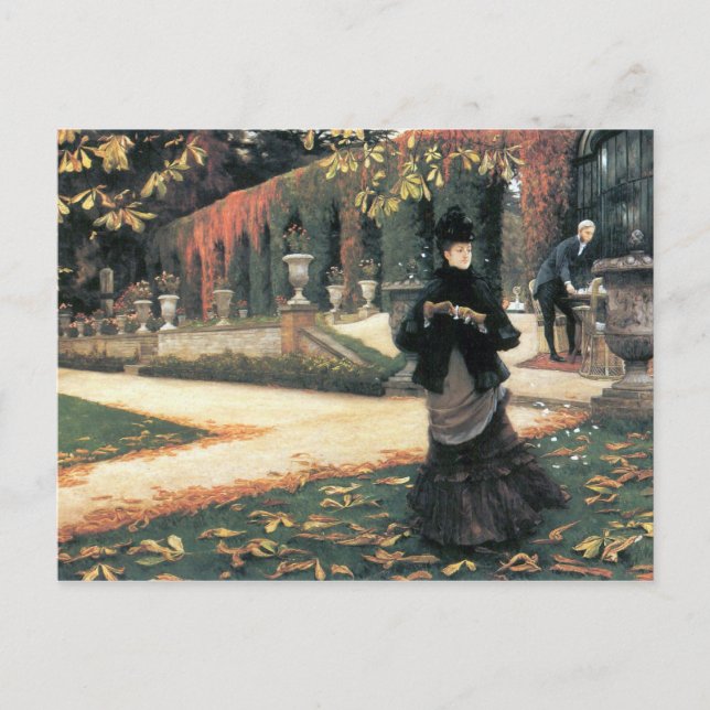 Cartão Postal A carta foi útil por James Tissot (Frente)