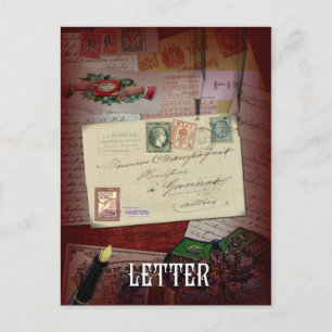 Cartão Postal "A Carta" Lenormand Postcard