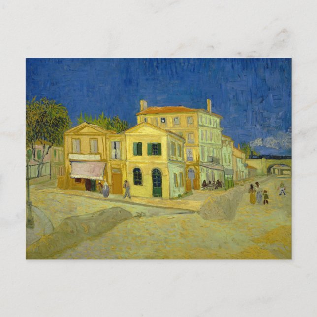 Cartão Postal A Casa Amarela (F464) Van Gogh Belas Artes (Frente)