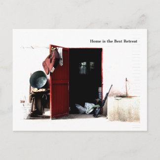 Cartão Postal A casa é a melhor retirada