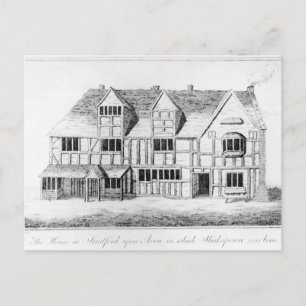 Cartão Postal A Casa em Stratford-on-Avon