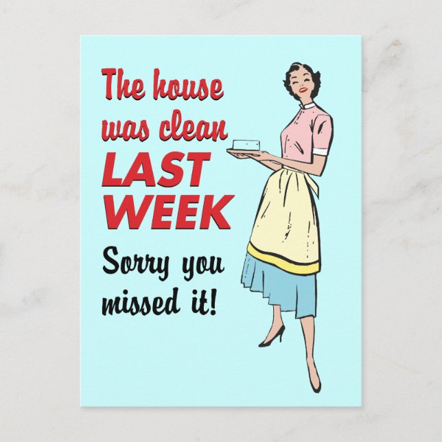 Cartão Postal A Casa Estava Limpa (Frente)