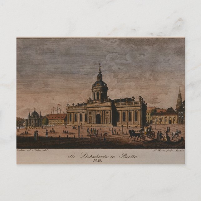 Cartão Postal A Catedral de Berlim (Frente)