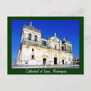 Cartão Postal A catedral de Leon