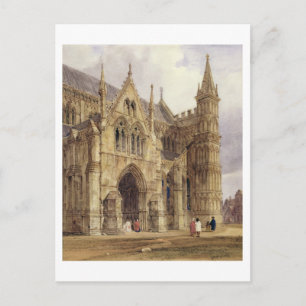 Cartão Postal A Catedral de Salisbury, no Noroeste, em 1832