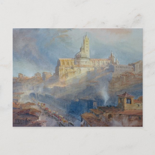 Cartão Postal A Catedral, Siena, 1902 (Frente)
