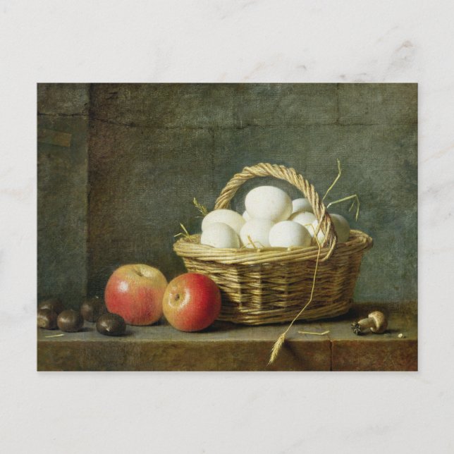 Cartão Postal A cesta dos ovos, 1788 (Frente)