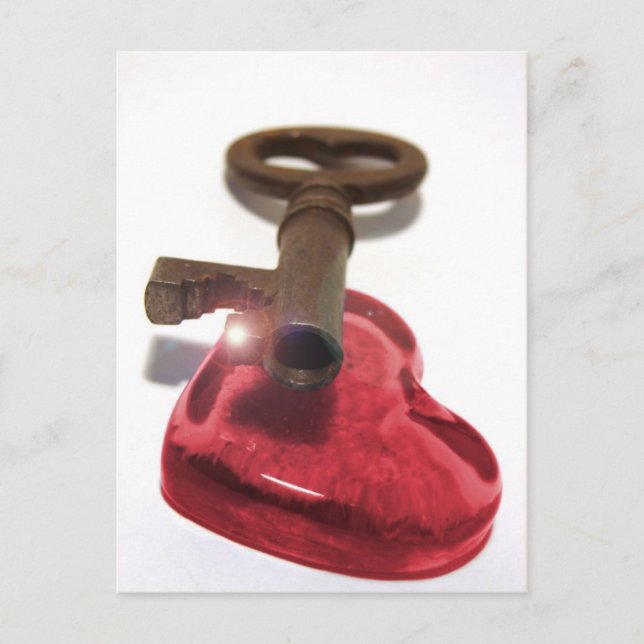 Cartão Postal A Chave do Meu Coração... (Frente)