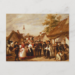 Cartão Postal A chegada da noiva, 1856