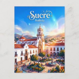 Cartão Postal A Cidade Branca de Sucre Bolívia