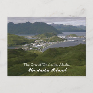 Cartão Postal A Cidade de Unalaska, Alasca
