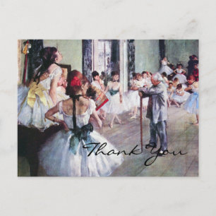 Cartão Postal A classe de dança de Edgar Degas