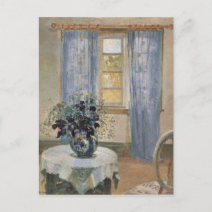Cartão Postal A Clematis Azul de Anna Ancher no Estúdio do Artis