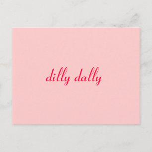 Cartão Postal a coisa especial dally