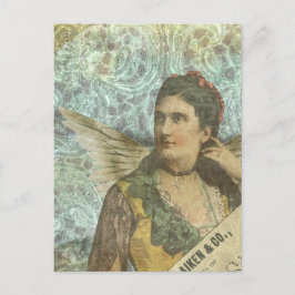 Cartão Postal A Colagem Digital da Senhora Asa