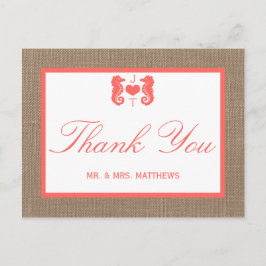 Cartão Postal A Coleção de Casamentos de Praia de Coral Seacaval