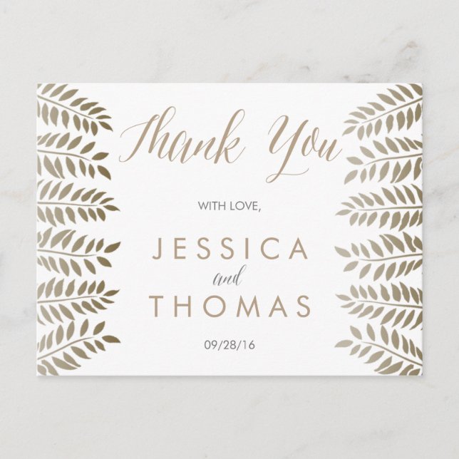 Cartão Postal A Coleção de Casamentos em Terra Florestal Monocro (Frente)