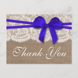 Cartão Postal A Coleção Rustic Blue Arco Wedding