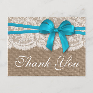 Cartão Postal A Coleção Rustic Blue Arco Wedding