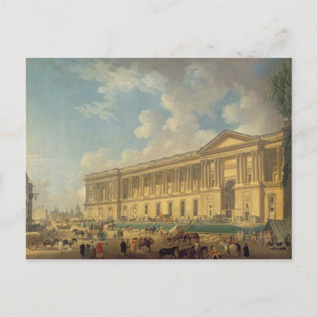 Cartão Postal A Colunata do Louvre. c.1770 (Frente)