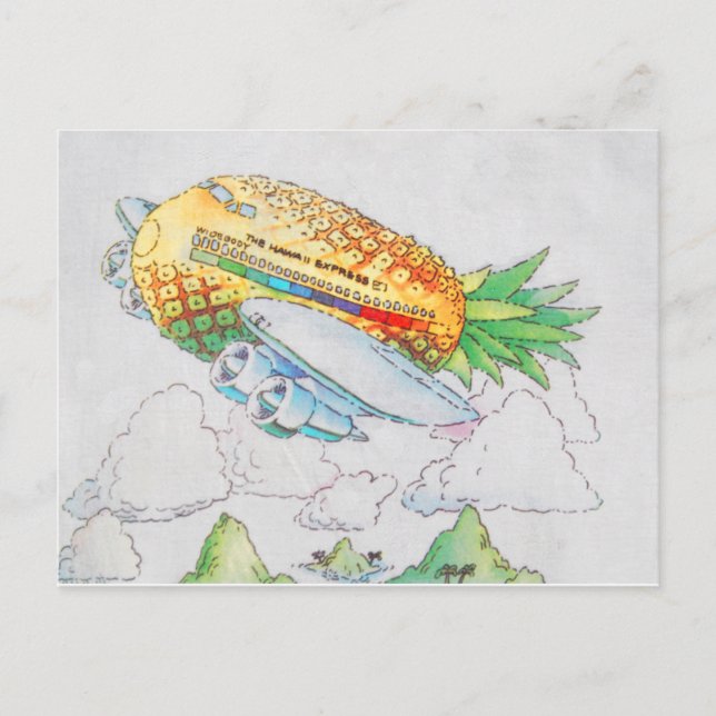 Cartão Postal A Companhia Aérea Expressa do Havaí (Frente)