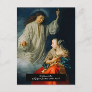 Cartão Postal A Comunicação de Godfried Schalcken
