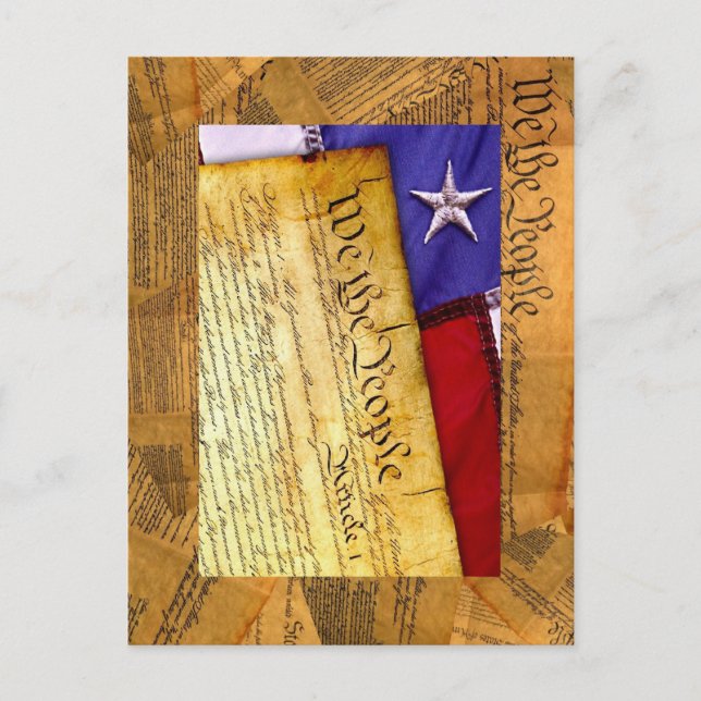 Cartão Postal A Constituição Americana Somos As Pessoas (Frente)