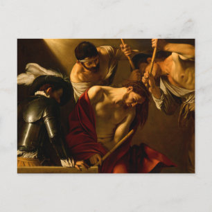 Cartão Postal A Coroação com Espinhos por Caravaggio (1602-1604)