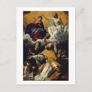 Cartão Postal A coroação da Virgem com SS. William de A