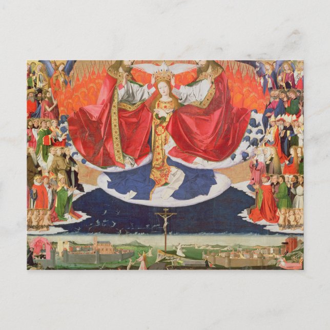 Cartão Postal A coroação da Virgem, completou 1454 2 (Frente)