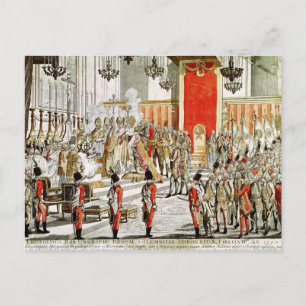 Cartão Postal A coroação do Leopold II em Bratislava