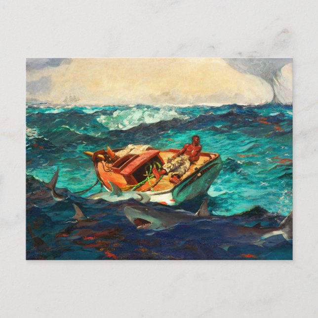 Cartão Postal A Corrente do Golfo por Winslow Homer (Frente)