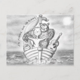 Cartão Postal A Coruja E O Pussycat Canalizam O Titanic