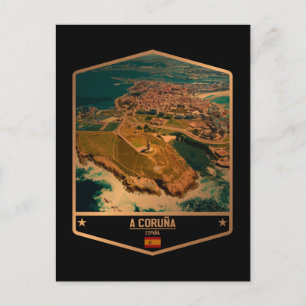 Cartão Postal A Corunha