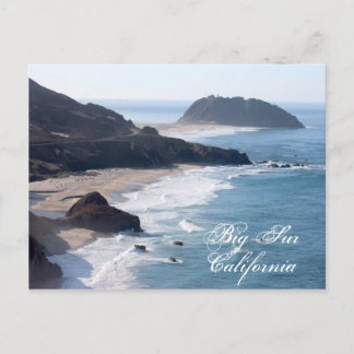 Cartão Postal A costa da Califórnia em Big Sur