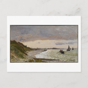 Cartão Postal A Costa Marítima em Sainte-Adresse, 1864