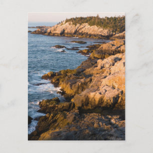 Cartão Postal A costa rochosa de Isle au Haut no Maine
