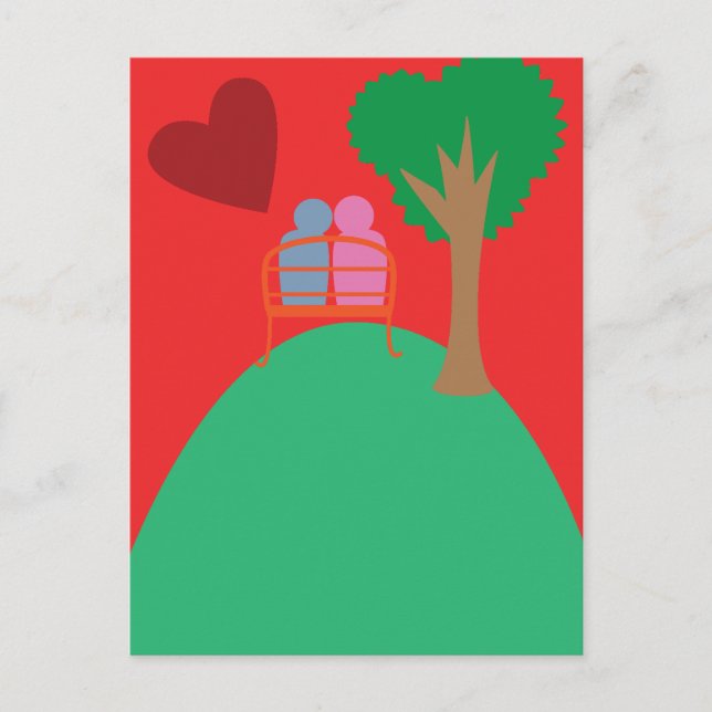 Cartão Postal A Couple Dating  (Frente)