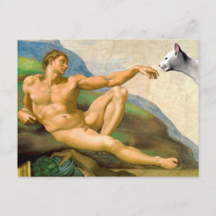 Cartão Postal A Criação De Adam Parody