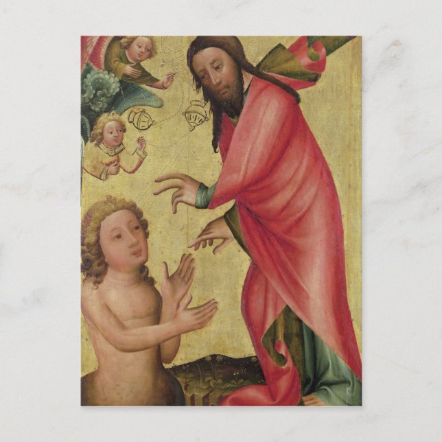 Cartão Postal A Criação de Adão (Frente)