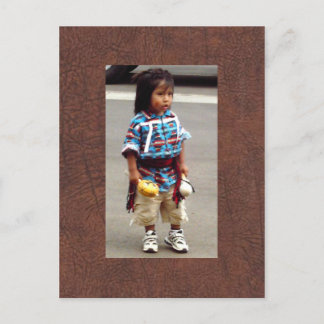 Cartão Postal A Criança Nativa Americana de Amanda