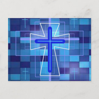 Cartão Postal A Cruz em azulejos de cerâmica.