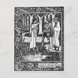 Cartão Postal A Dama do Lago Arthur