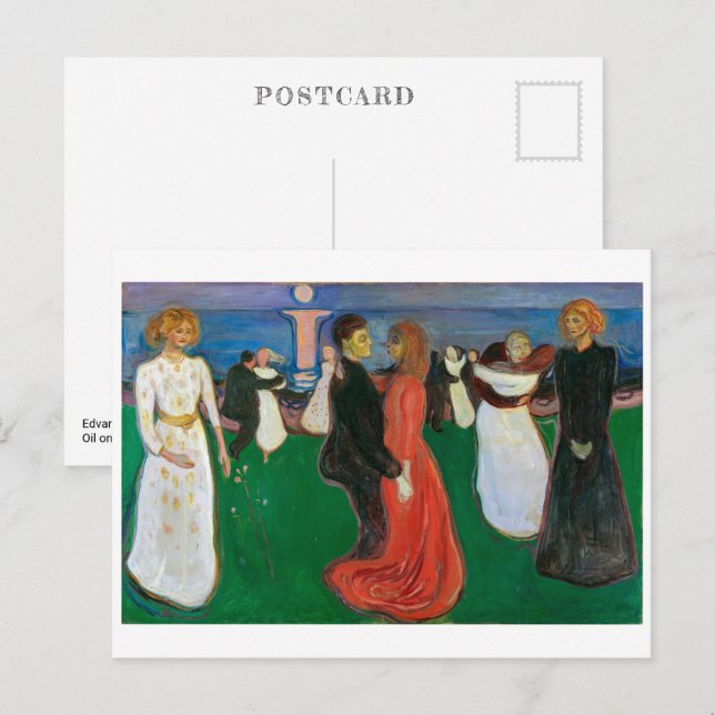 Cartão Postal A dança da vida | Edvard Munch | (Frente/Verso)