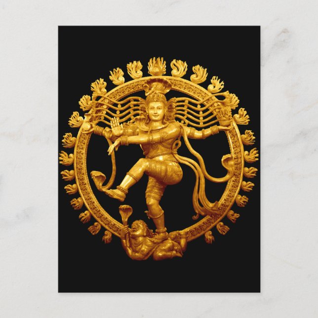 Cartão Postal A dança de Shiva (Frente)