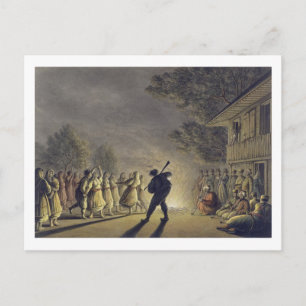 Cartão Postal A dança dos camponeses búlgaros, pub. por Willi