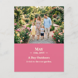 Cartão Postal A Day Outdoors May Memory Photo Postcard