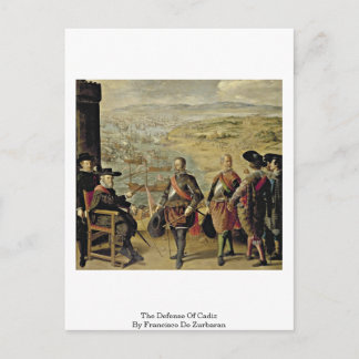Cartão Postal A Defesa De Cádiz Por Francisco De Zurbaran