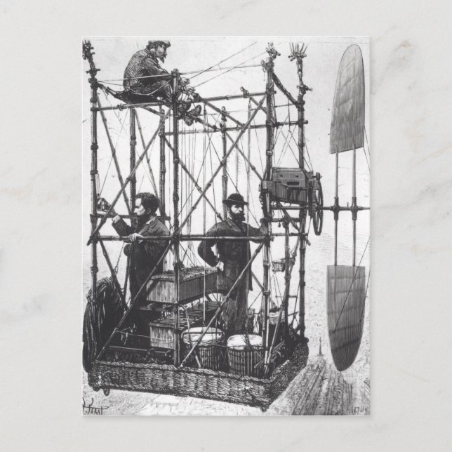 Cartão Postal A Dirigível (Frente)